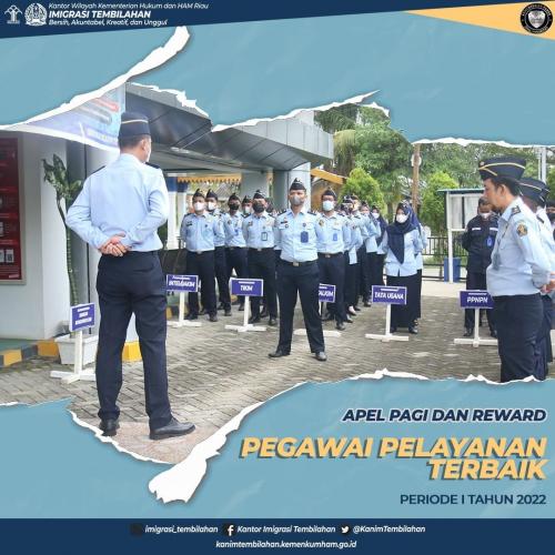 APEL PAGI DAN REWARD PEGAWAI PELAYANAN TERBAIK